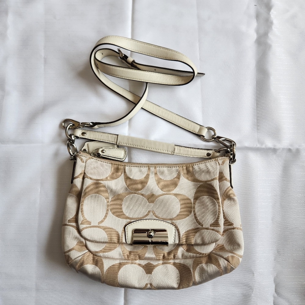 Coach Kristin Signature Cream Convertible Bag No. L1257-F22302